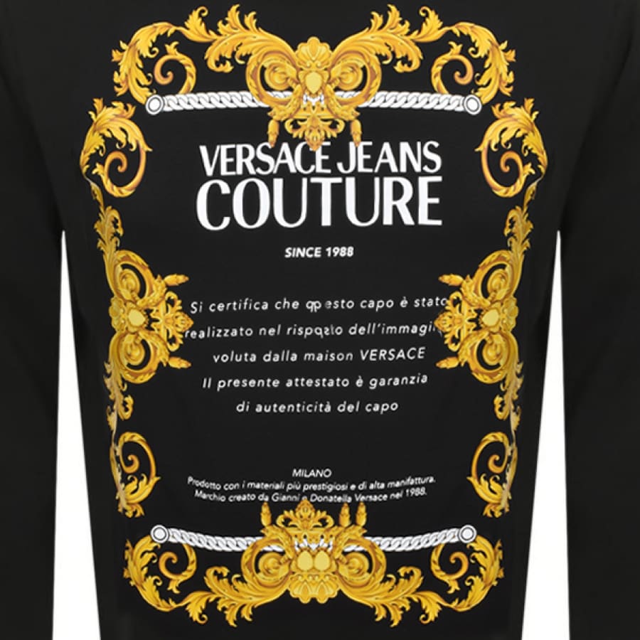 Alternative Image for ProductVersace Jeans Couture Logo Sweatshirt Black3